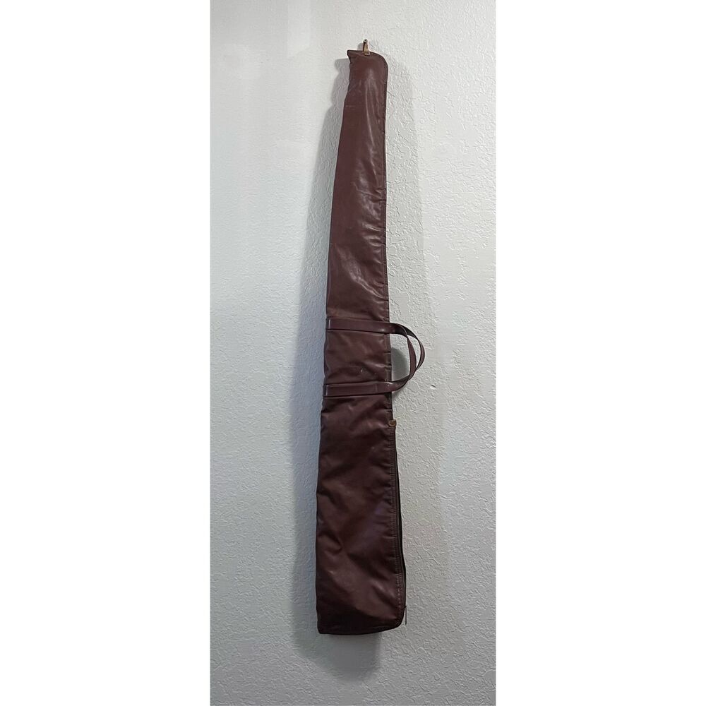 Vintage Boyt Rifle Gun Case Vinyl Quilted Leather Tip Soft Case